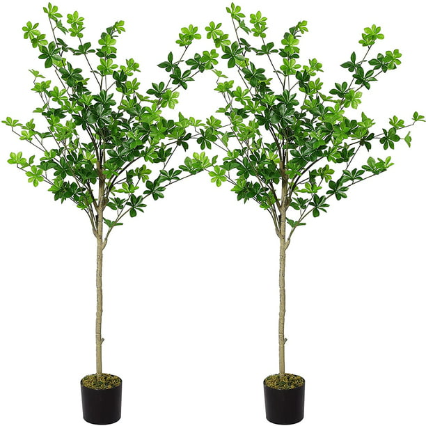 4ft 120cm 2X Artificial Topiary Boxwood Spiral Tree Swirling Floor Plant Outdoor 